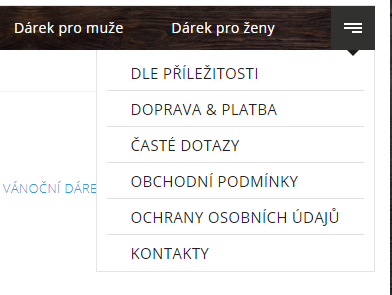 ukázka menu